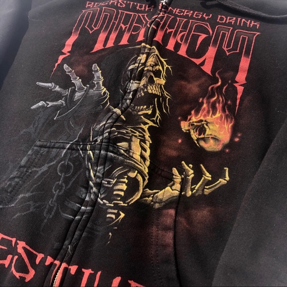 VINTAGE MAYHEM ZIP UP HOODIE - Picture 2 of 4